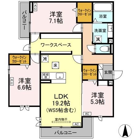 江向Parkの間取り写真