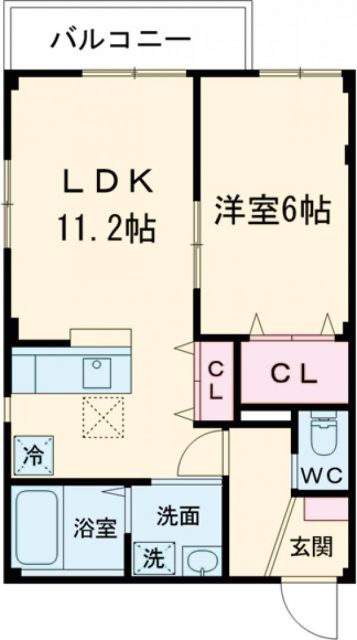 クラージュの間取り写真
