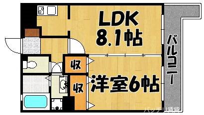 ヴィンテージ唐原の間取り写真