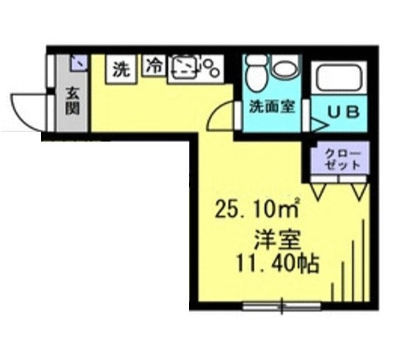 alcasa東大井の間取り写真