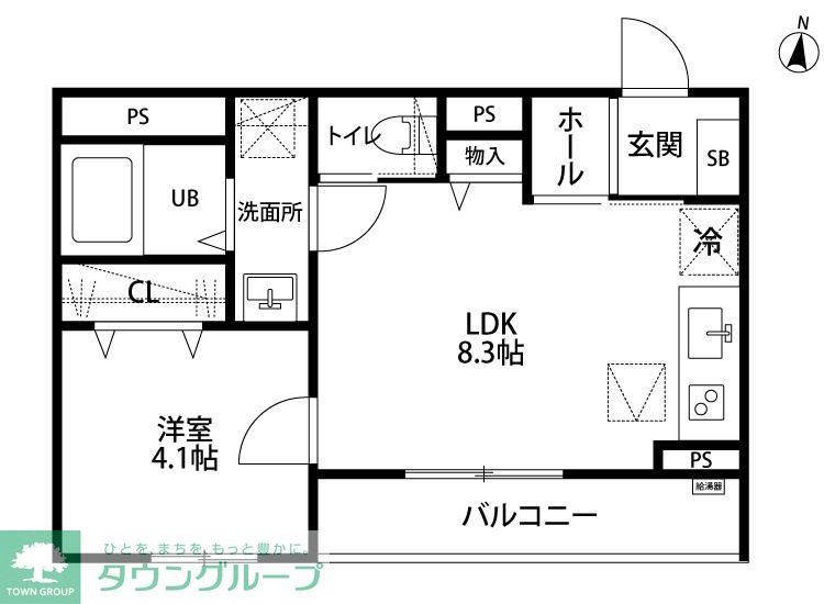 リーブルファイン中央区本町西の間取り写真