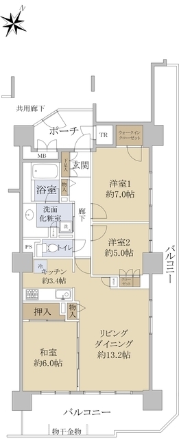 オラリオンサイト2番館の間取り写真