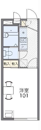 レオパレスグリーンコーポ多摩の間取り写真