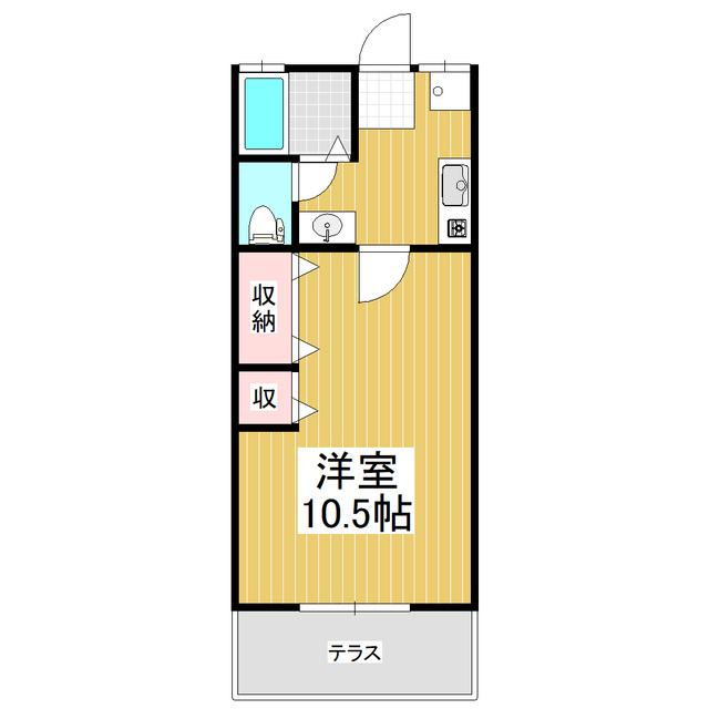 尾島ハイツの間取り写真