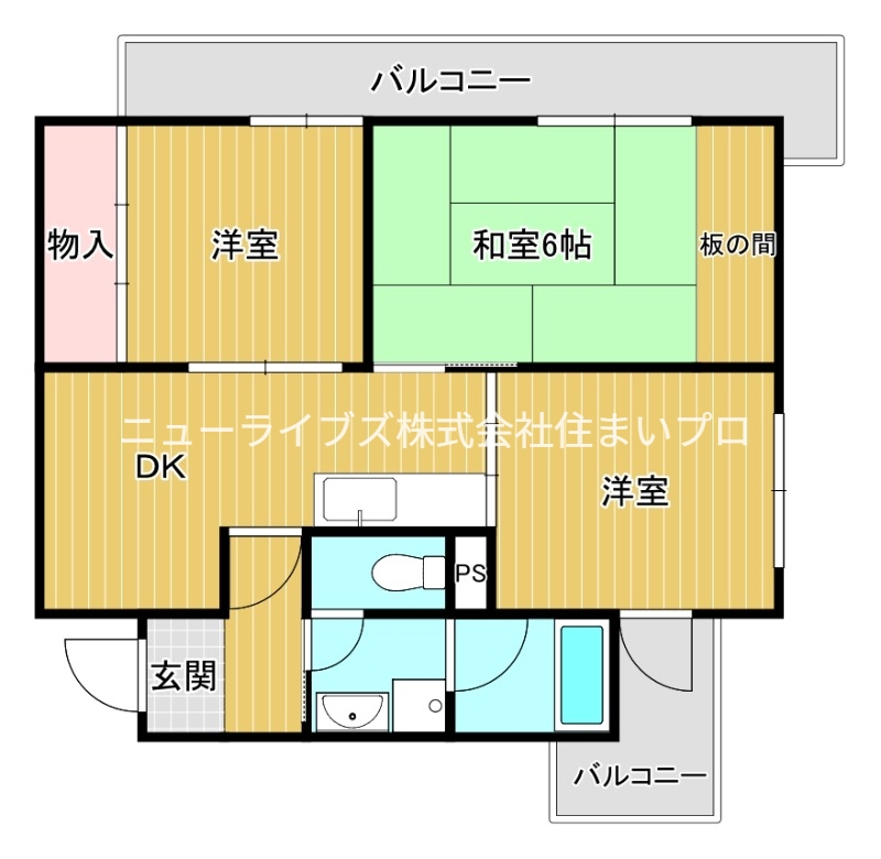 グランドール1番館の間取り写真