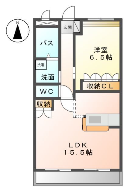 ＪＲ関西本線 春田駅 徒歩13分 2階建 築23年の間取り写真