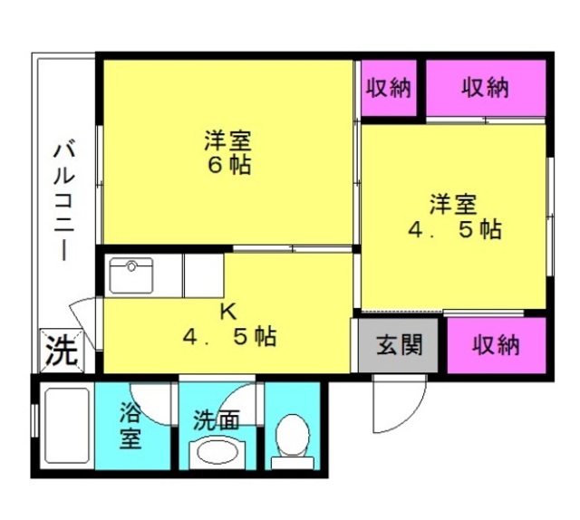 ビレッジハウス十王堂の間取り写真