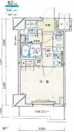 東京メトロ東西線 南砂町駅 徒歩15分 12階建 築5年の間取り写真