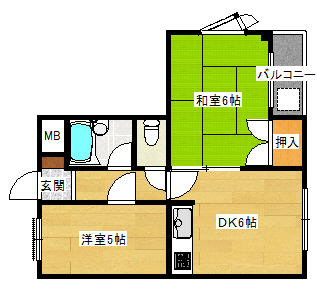 ラウンドII内代の間取り