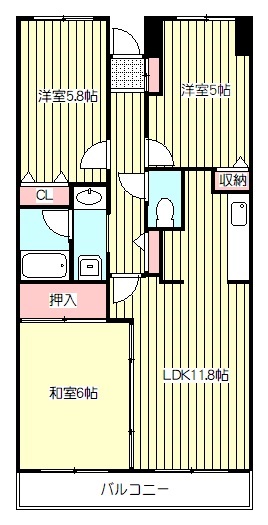 【アーバンイケダの間取り】