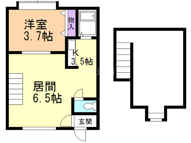 レインボーハウス∞浜町XIIの間取り