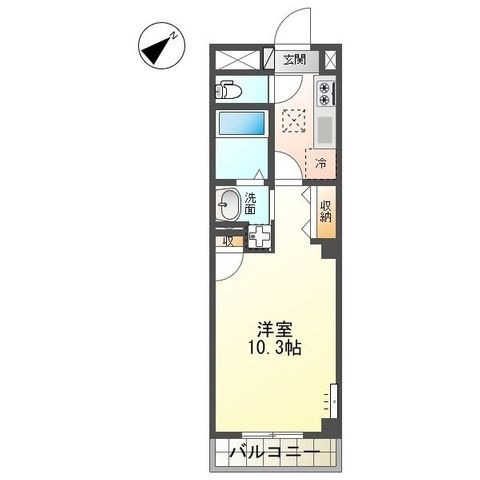 堺市堺区出島海岸通のマンションの間取り