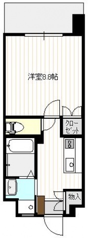 広島市西区観音本町のマンションの間取り