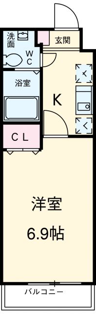 船橋市東中山のマンションの間取り