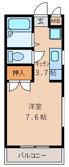 ヒルズリバーサイド東間の間取り