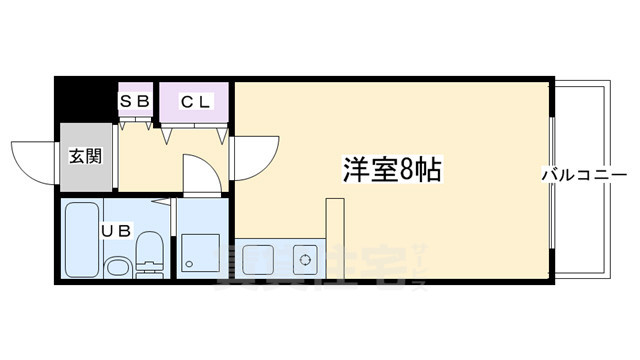 京都市上京区二町目のマンションの間取り