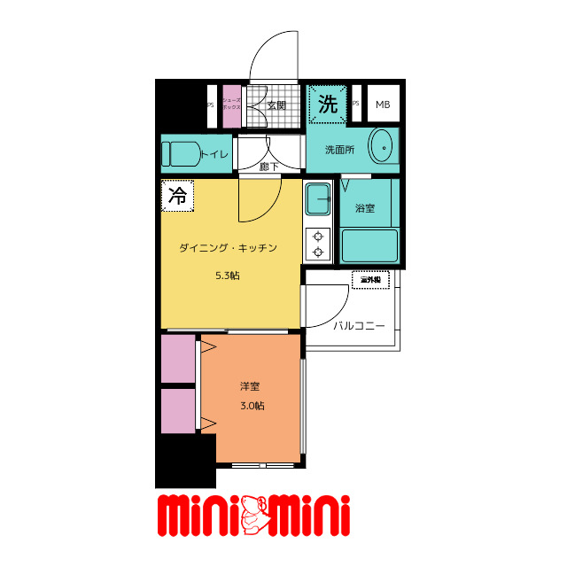 名古屋市千種区今池のマンションの間取り