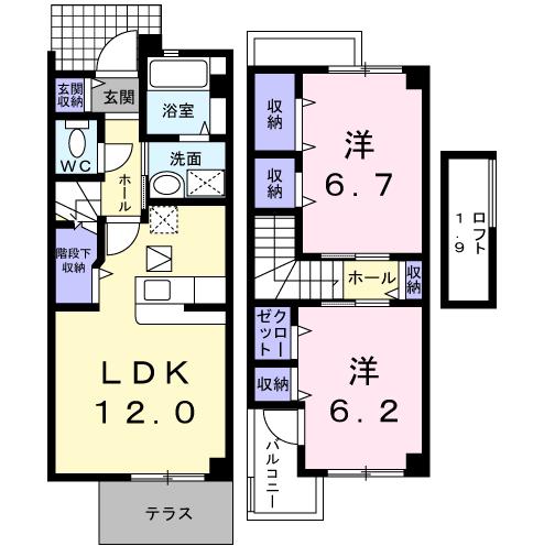 セレーノ本宿Ａの間取り