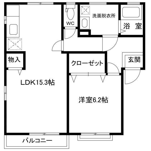 キャメロット９棟の間取り