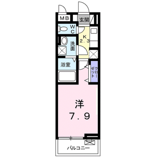 ラ　プルメリアの間取り