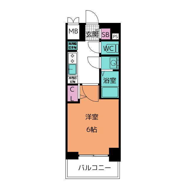 プレサンス名古屋菊井セルカの間取り