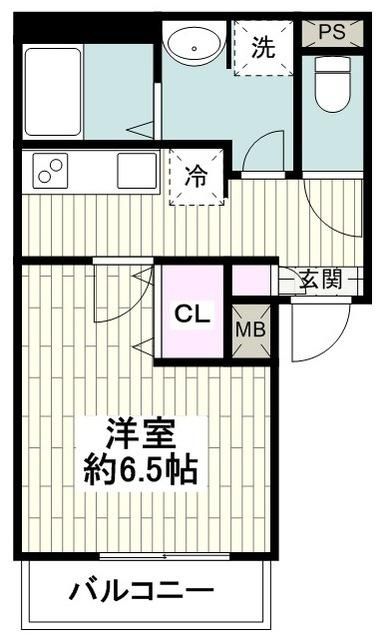 鎌倉市上町屋のアパートの間取り