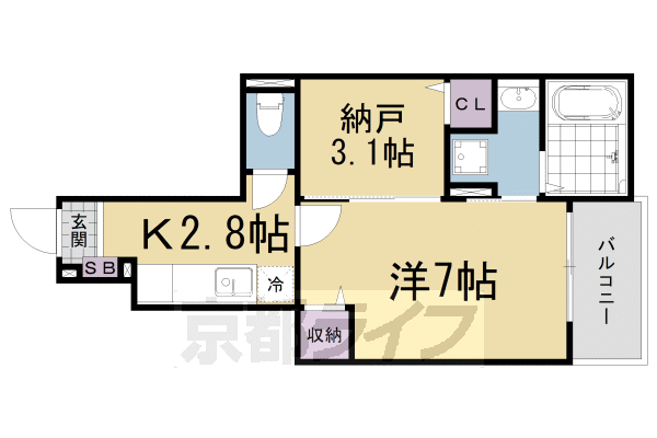 【メルシーＫの間取り】