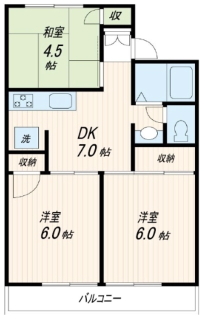 ドミールナカノの間取り