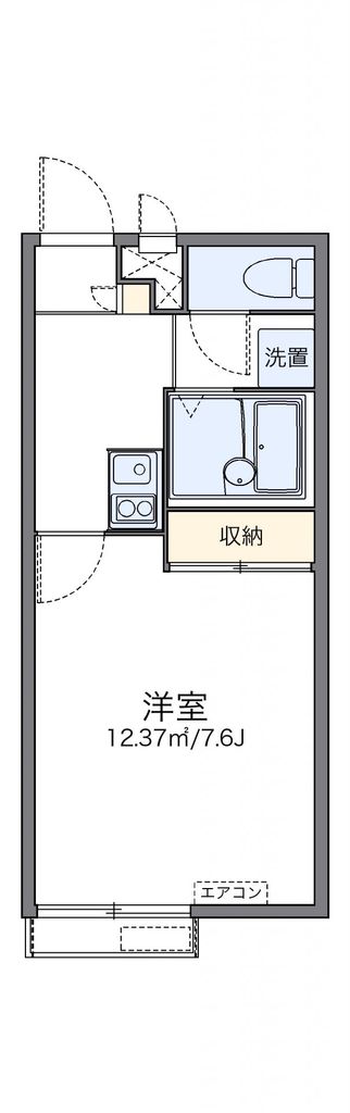 レオパレス萩の台の間取り