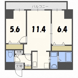 グレイスコート桑園の間取り