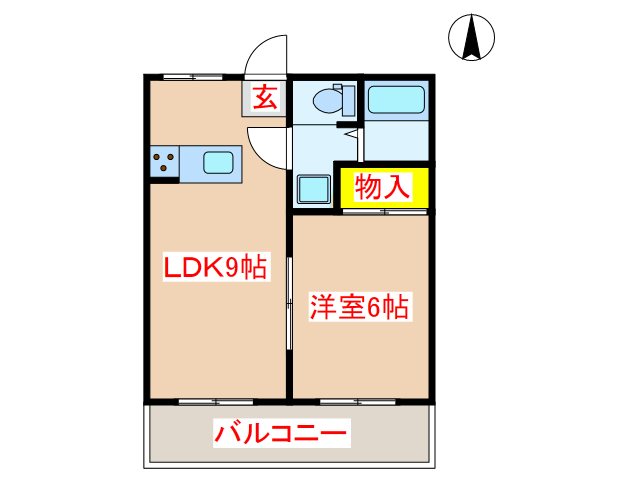 霧島市隼人町真孝のマンションの間取り