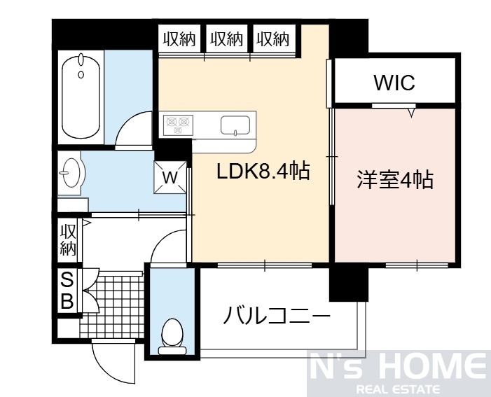 ウェルホームズ法円坂.の間取り