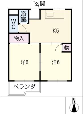 シェイーネマツノ南棟の間取り