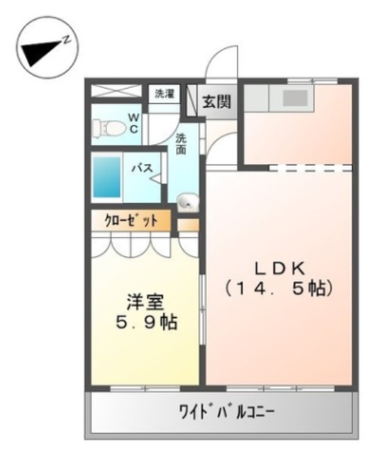 クリスタルフィールドの間取り