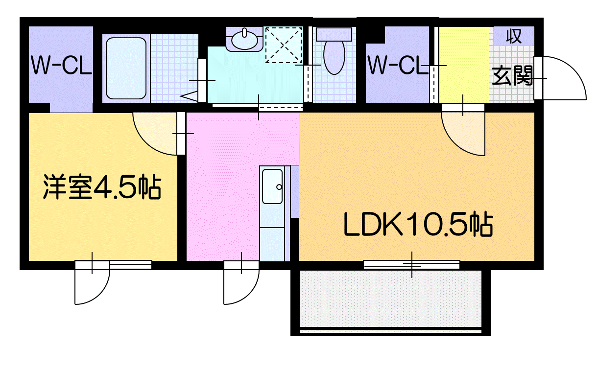 仮）レオニール千歳の間取り