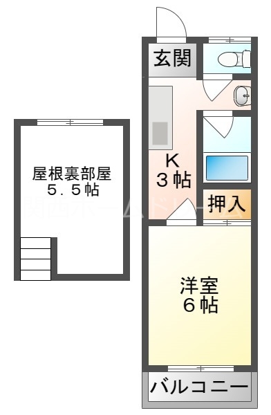 門真市向島町のマンションの間取り