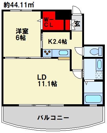 サンシャインプリンセス北九州の間取り