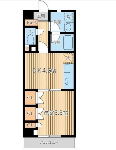 【葛飾区新小岩のマンションの間取り】