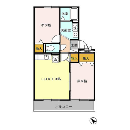 コンフォート嵯峨の間取り