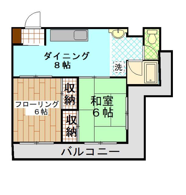 小野ハイツの間取り