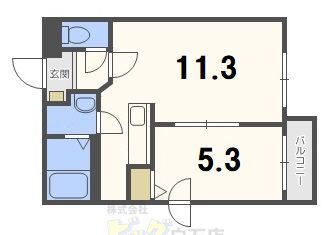 サンステージ菊水５－３の間取り