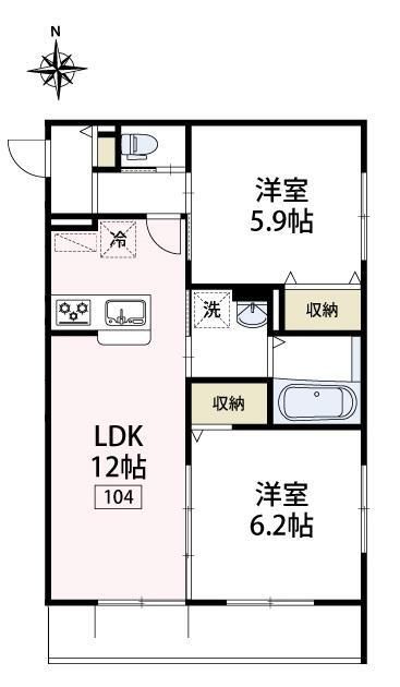 ラヴェンフォート小園の間取り