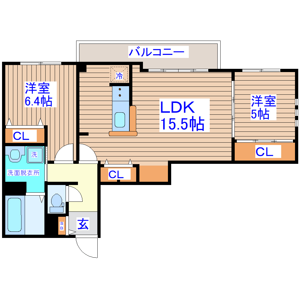 セレーネ向山の間取り