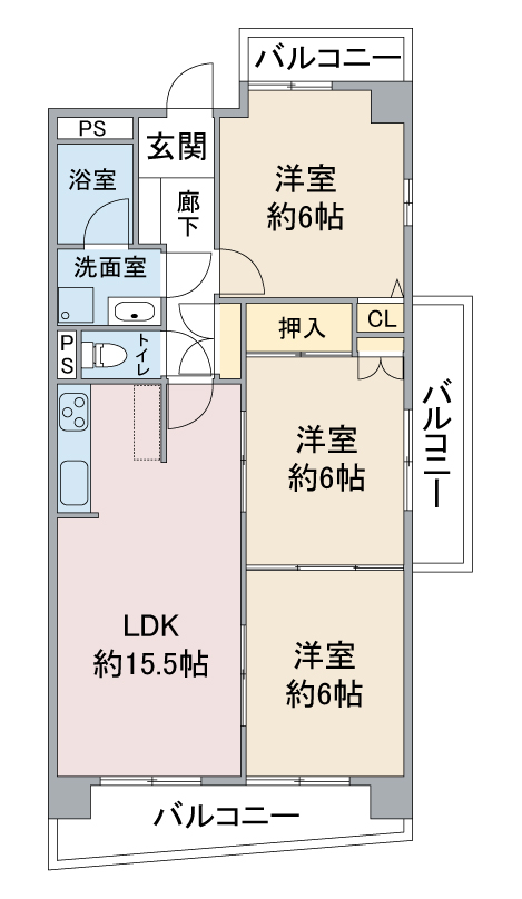 ヒルズ丸和の間取り