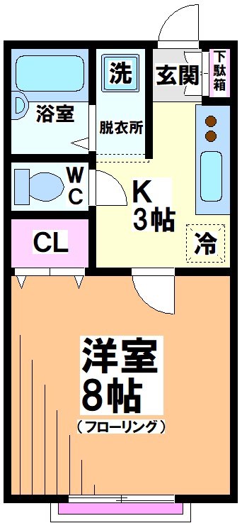 杉並区高井戸東のアパートの間取り