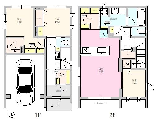 世田谷区梅丘のマンションの間取り