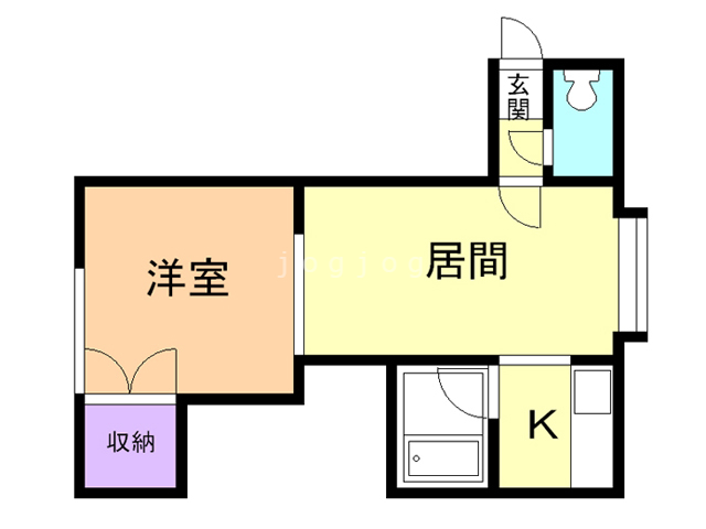 札幌市北区北二十七条西のアパートの間取り