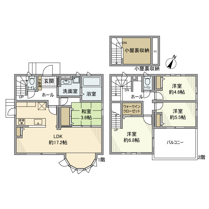 【宮園戸建の間取り】