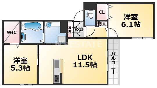 Premiere SAKURAの間取り