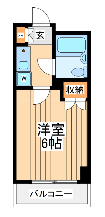 立川市一番町のマンションの間取り